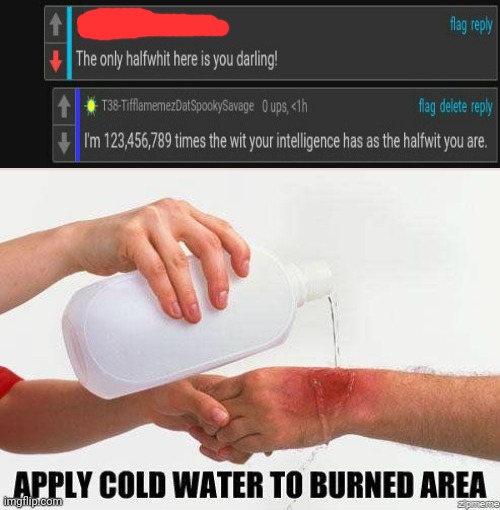 Oh wow | image tagged in apply cold water to burned area,roasted,roast,roasts,memes,meme | made w/ Imgflip meme maker