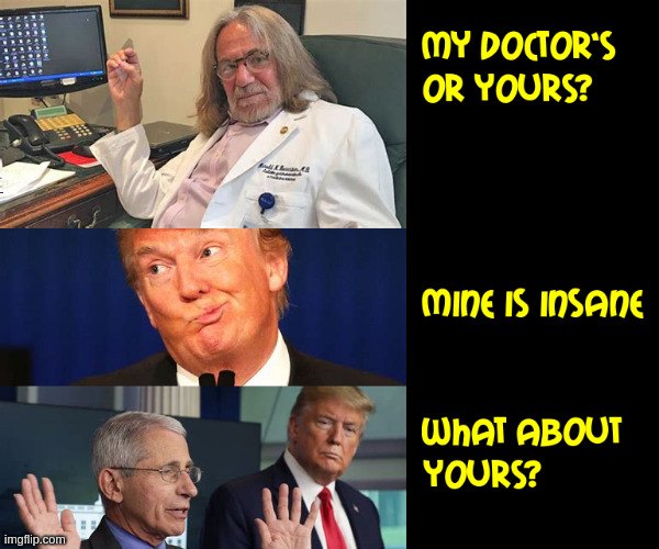 Dr. No No No! | image tagged in donald trump | made w/ Imgflip meme maker