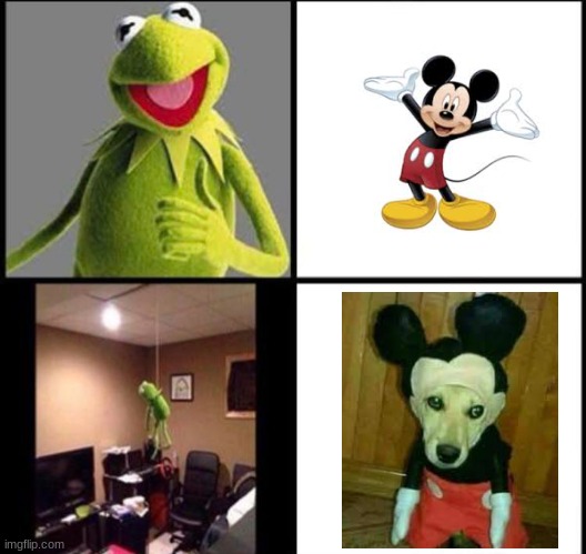 image tagged in invest in kermit,memes,funny,funny memes,mickey mouse,cursed | made w/ Imgflip meme maker