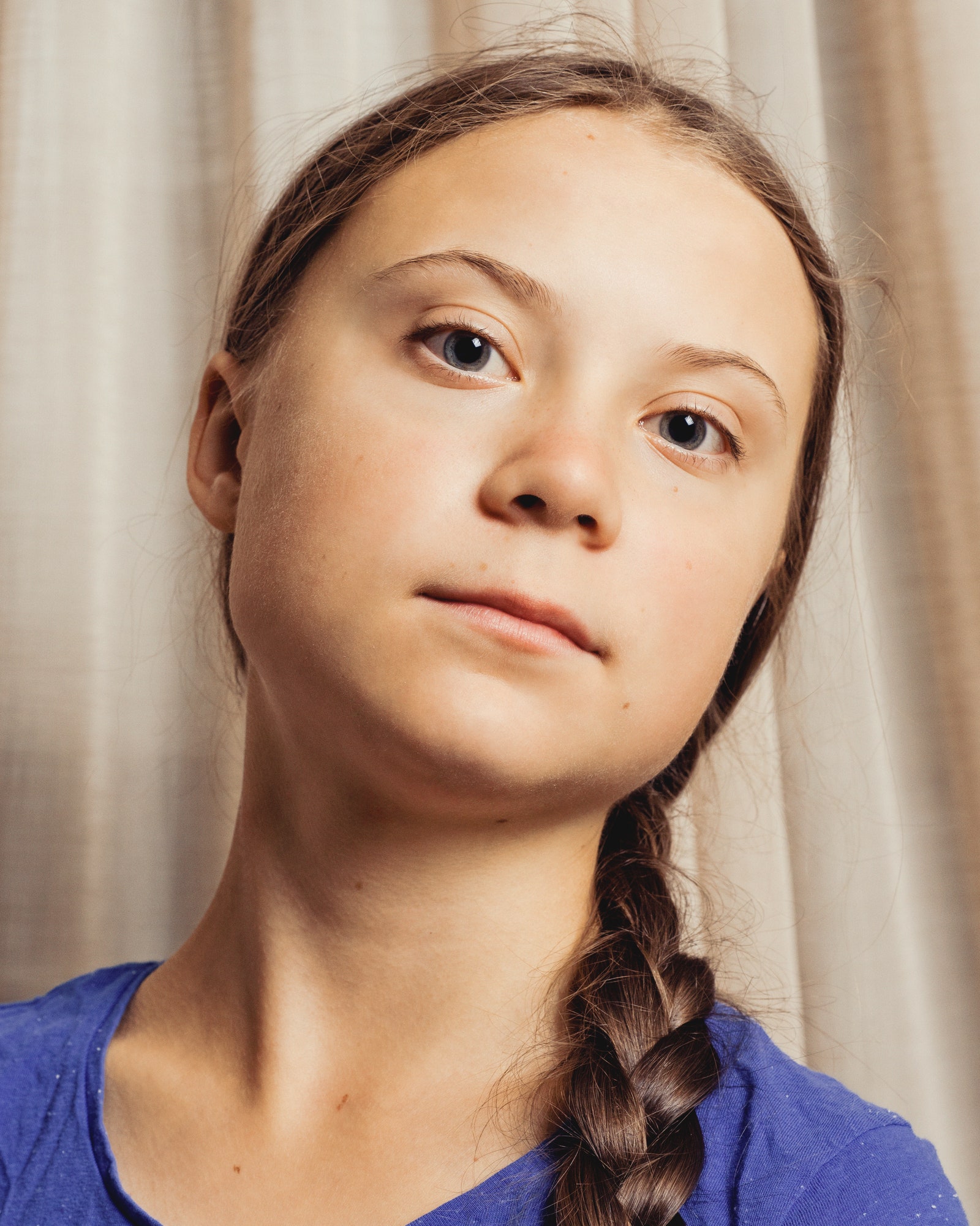 High Quality Greta Thunberg go on with your stupidity, I'm listening Blank Meme Template