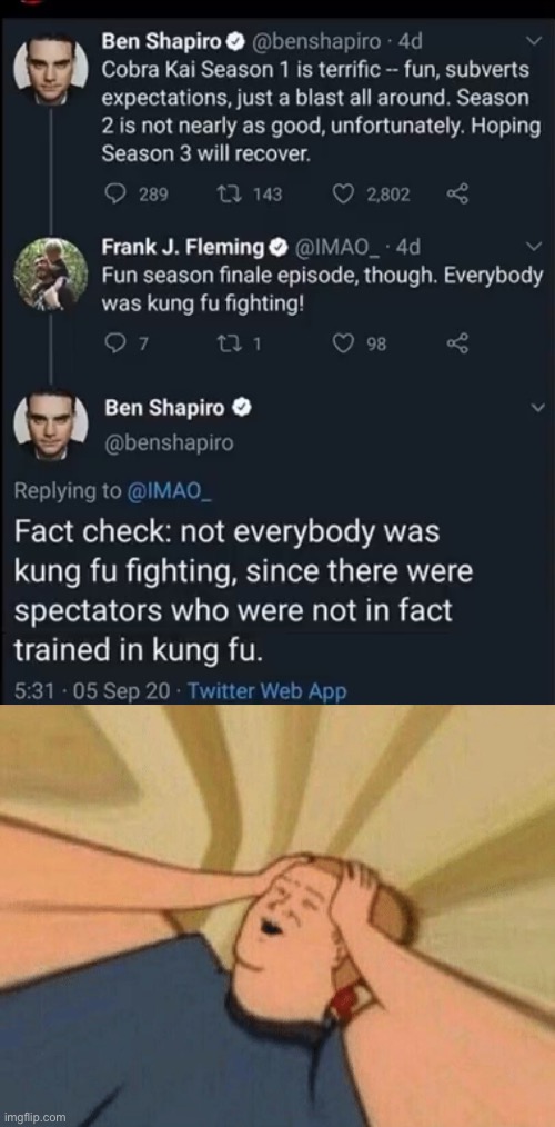 Stop taking things literally, Ben | image tagged in can't believe it,ben shapiro,funny | made w/ Imgflip meme maker