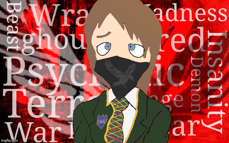 Did a self portrait in an anime art style. And yeah, you have me in my school uniform. | made w/ Imgflip meme maker