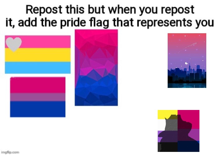 All I see is a lot of bi pride flags rn. But hey it's fine | made w/ Imgflip meme maker