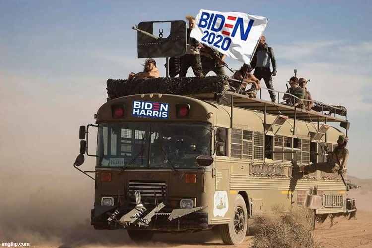 New Biden Bus | image tagged in joe biden,bus,rednecks | made w/ Imgflip meme maker
