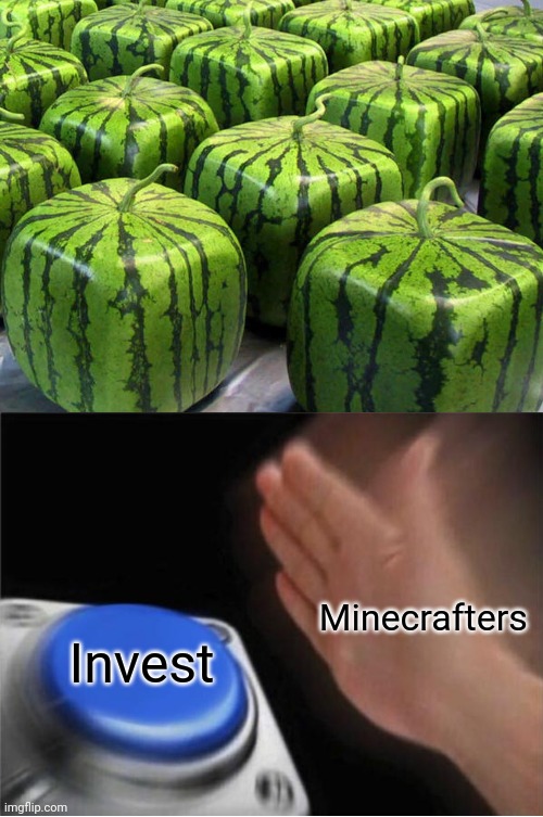 Melon | Minecrafters; Invest | image tagged in video games | made w/ Imgflip meme maker