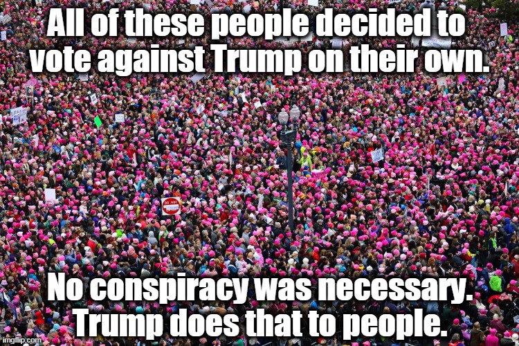 Trump always had more disapproval than approval. This is no exception. | All of these people decided to 
vote against Trump on their own. No conspiracy was necessary. Trump does that to people. | image tagged in trump,hatred,disapproval,reality,tough | made w/ Imgflip meme maker
