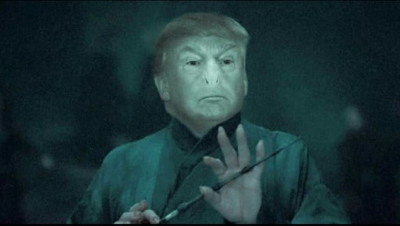 High Quality Trump as the dark lord Blank Meme Template