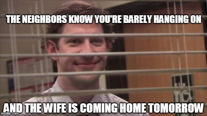 homecoming | image tagged in husband wife | made w/ Imgflip meme maker