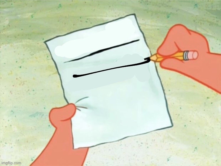 High Quality patrick star to do list clear Blank Meme Template