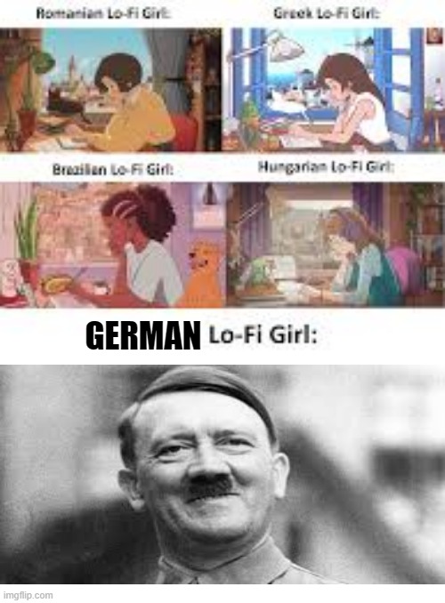 Lo-Fi Girl | GERMAN | image tagged in lo-fi girl | made w/ Imgflip meme maker