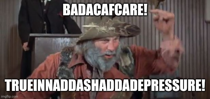 Biden gibberish | BADACAFCARE! TRUEINNADDASHADDADEPRESSURE! | image tagged in joe biden | made w/ Imgflip meme maker