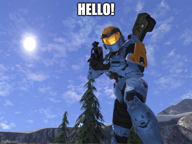 Demonic Penguin Halo 3 | HELLO! | image tagged in demonic penguin halo 3 | made w/ Imgflip meme maker