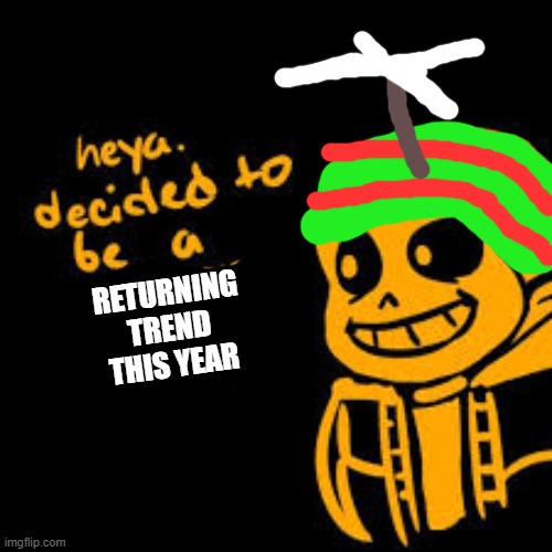 return of the sans | RETURNING TREND THIS YEAR | made w/ Imgflip meme maker