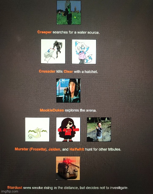 D1 (Final) I was expecting a lot more kills in the blood bath but this makes up for it I guess, just this entire day | made w/ Imgflip meme maker