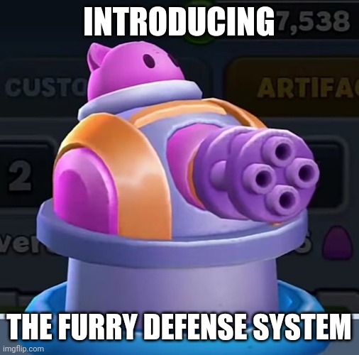 INTRODUCING; THE FURRY DEFENSE SYSTEM | image tagged in furry,anti furry,anime | made w/ Imgflip meme maker
