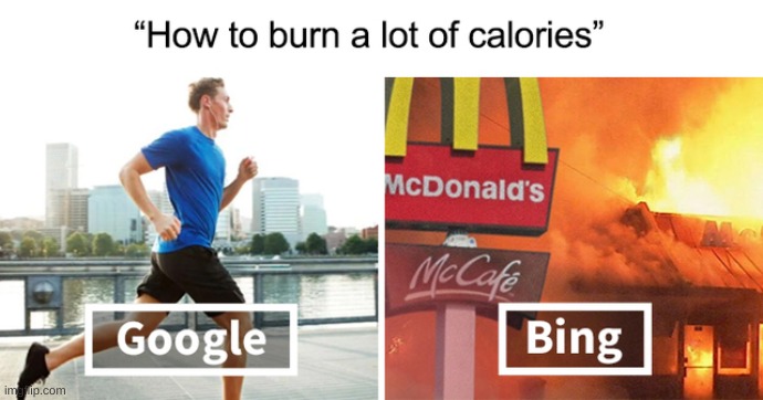 GOogle Vs Bing | image tagged in repost,google vs bing,bing,2020 | made w/ Imgflip meme maker
