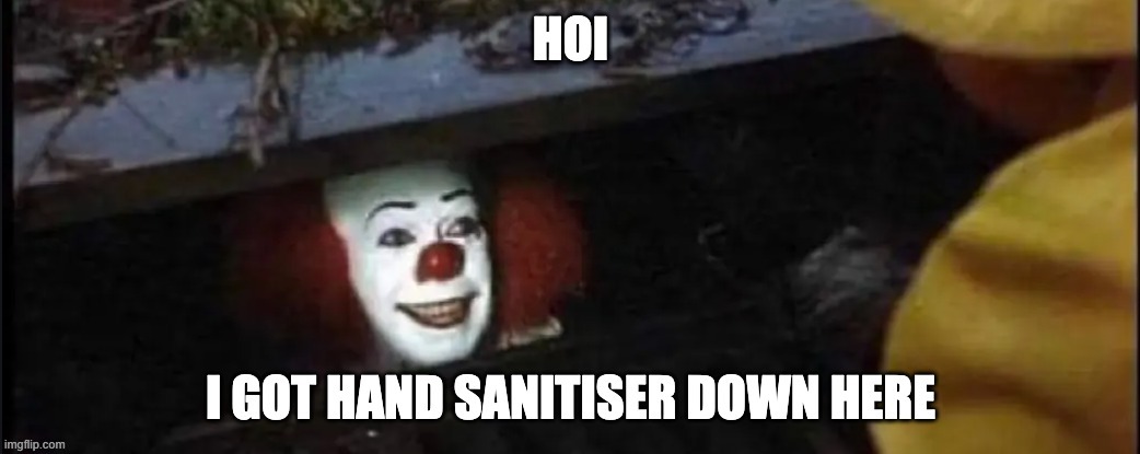 hoi there | image tagged in hoi,hand sanitizer | made w/ Imgflip meme maker