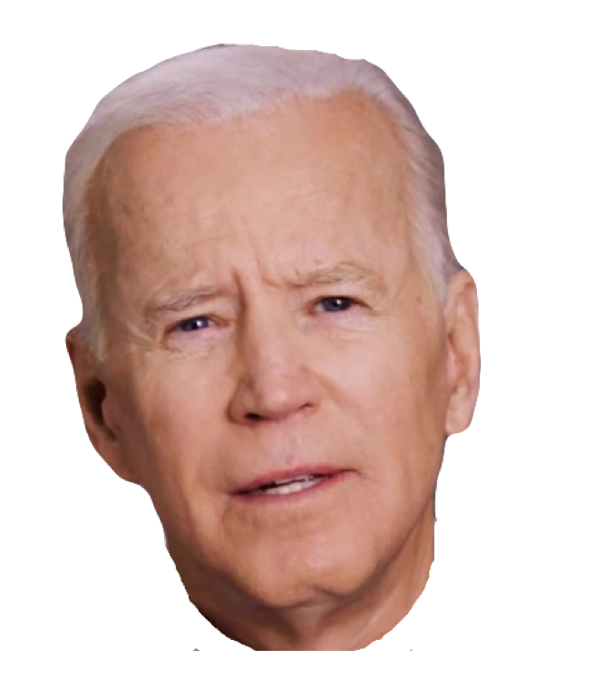 High Quality Biden Head Blank Meme Template