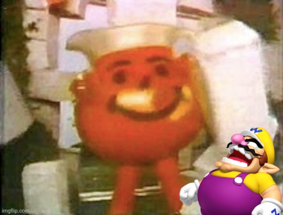 Wario dies from a brick from the Kool Aid Man.mp3 | image tagged in kool aid man,wario,wario dies,memes | made w/ Imgflip meme maker