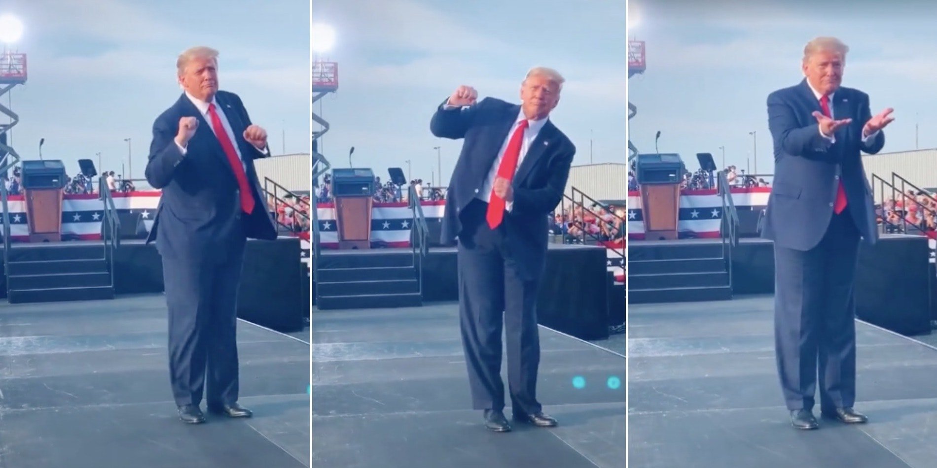High Quality Trump Dancing Blank Meme Template
