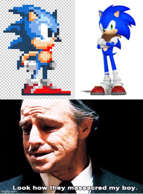 It’s truly sad | image tagged in sonic cd,sonic boom | made w/ Imgflip meme maker