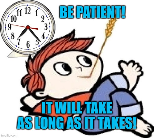 It's All Over But The Shouting (And Lawsuits). | BE PATIENT! IT WILL TAKE AS LONG AS IT TAKES! | image tagged in politics | made w/ Imgflip meme maker