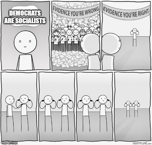 Evidence | DEMOCRATS ARE SOCIALISTS | image tagged in evidence | made w/ Imgflip meme maker