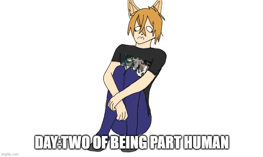 Bonus:Link without his hoodie for once | DAY:TWO OF BEING PART HUMAN | made w/ Imgflip meme maker