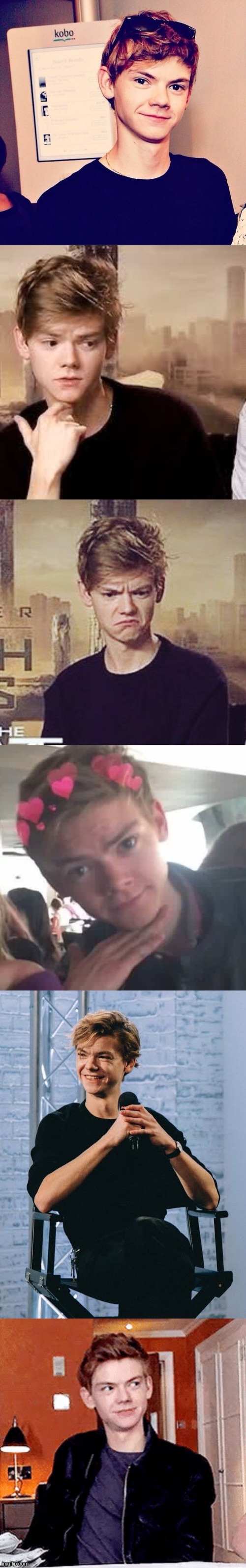 Thomas sangster cuteness | image tagged in custom | made w/ Imgflip meme maker
