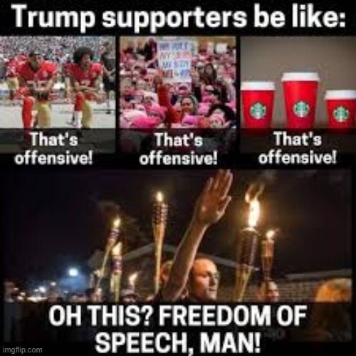 everything's offensive!!! | image tagged in offensive,funny,memes,trump supporters | made w/ Imgflip meme maker