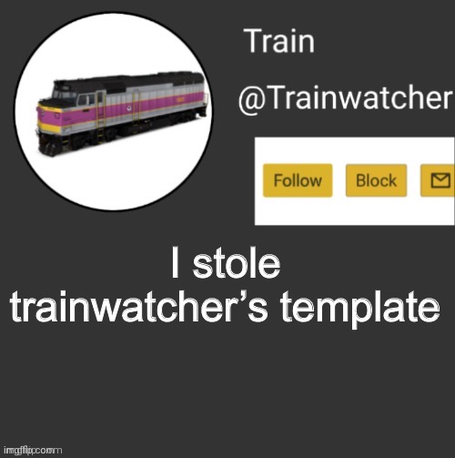 Wave_The_Knockoff_Olly announcement | I stole trainwatcher’s template | image tagged in trainwatcher announcement | made w/ Imgflip meme maker