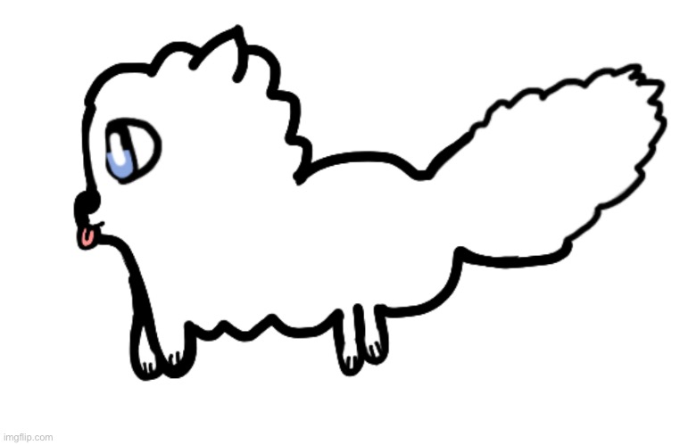 The floof, Dot! I remodeled him bc I can draw this better. He is a completely normal dog. Nothing strange about him. | made w/ Imgflip meme maker