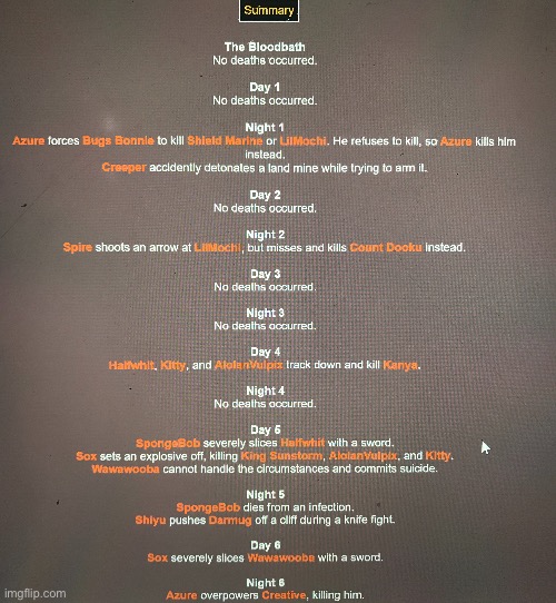Everyone’s deaths (1) | made w/ Imgflip meme maker