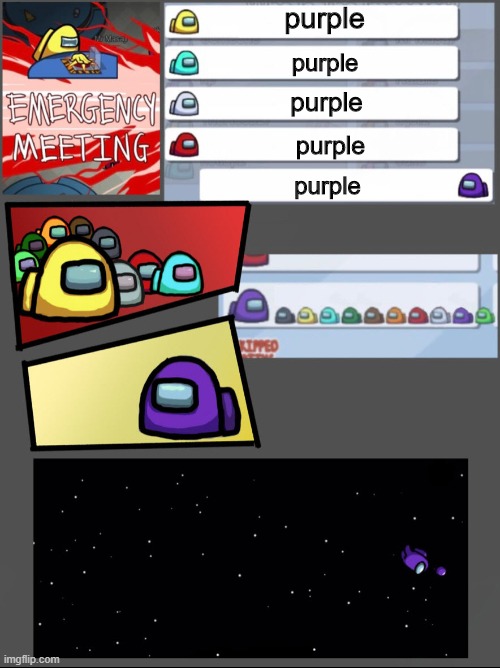 purple | purple; purple; purple; purple; purple | image tagged in among us chat,purple,purple guy,purple sus,purple among us | made w/ Imgflip meme maker