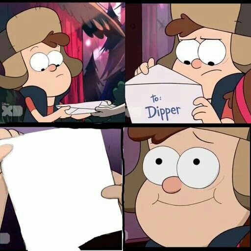 High Quality Gravity falls note Blank Meme Template