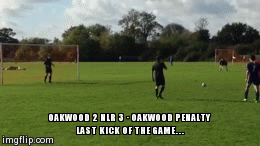 OAKWOOD 2 NLR 3 - OAKWOOD PENALTY LAST KICK OF THE GAME... | image tagged in gifs | made w/ Imgflip video-to-gif maker