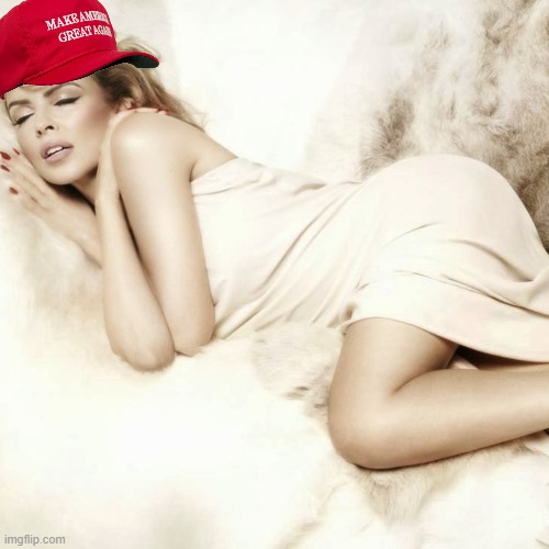 High Quality MAGA Kylie sleep Blank Meme Template