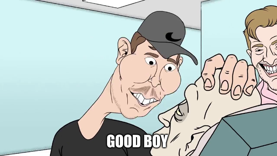 High Quality Mr Beast Good Boy Blank Meme Template