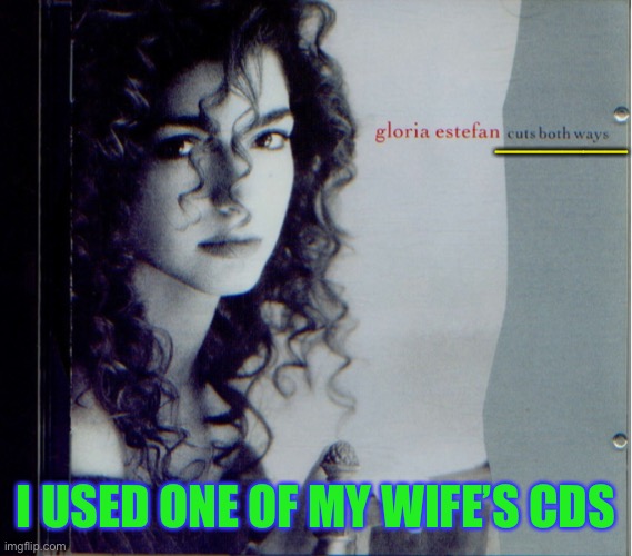 ______ I USED ONE OF MY WIFE’S CDS | made w/ Imgflip meme maker