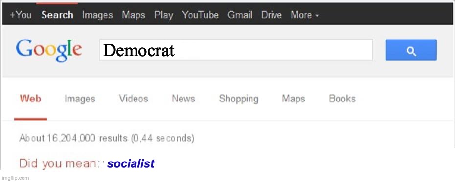 Did You Mean...? | Democrat | image tagged in did you mean,socialism,democrats | made w/ Imgflip meme maker