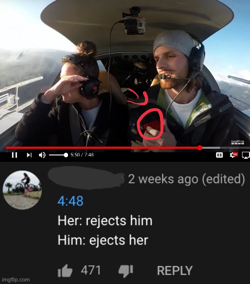 Oop- | image tagged in proposal,youtube comments | made w/ Imgflip meme maker