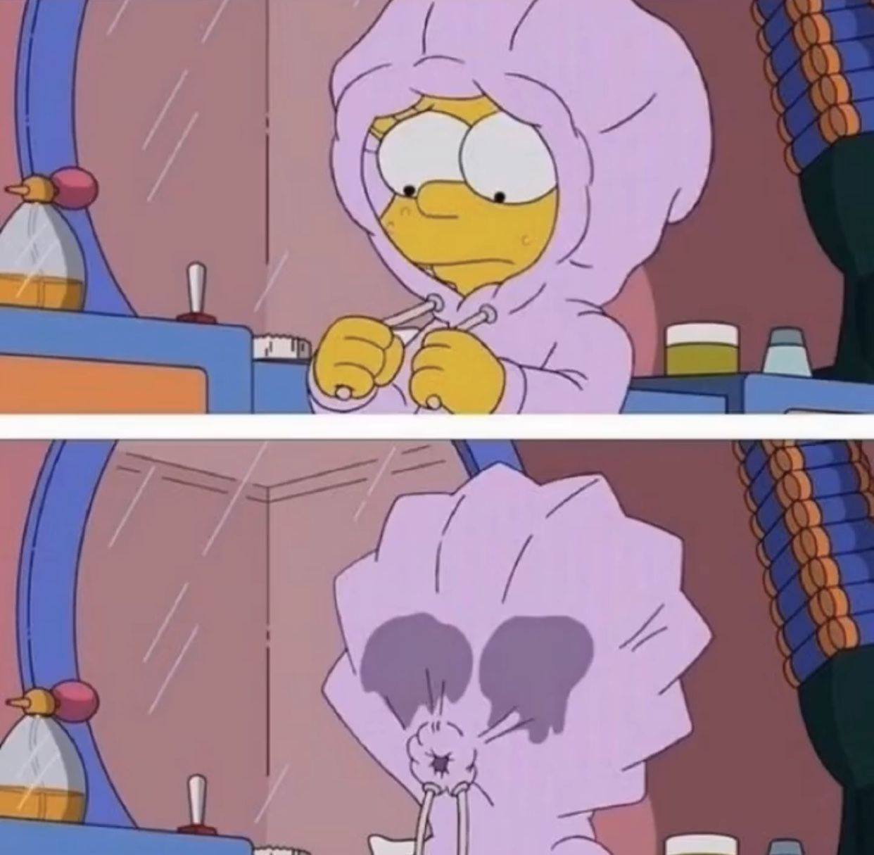 Lisa crying Blank Meme Template