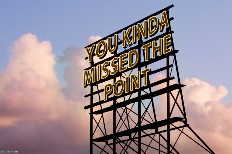 when someone misses the point | image tagged in you kinda missed the point | made w/ Imgflip meme maker