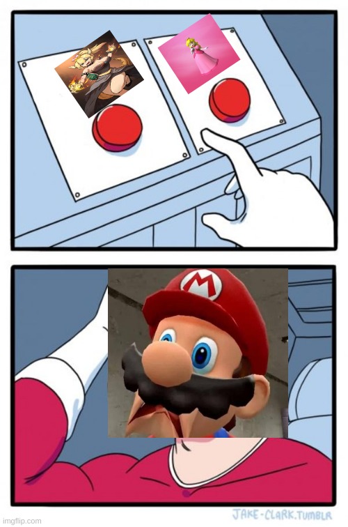 choose... which is you pick | image tagged in memes,two buttons | made w/ Imgflip meme maker