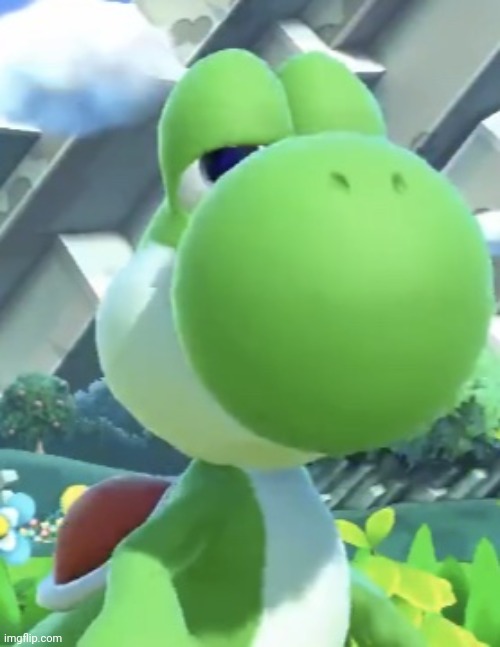 Yoshi’s not interested | image tagged in yoshi s not interested | made w/ Imgflip meme maker