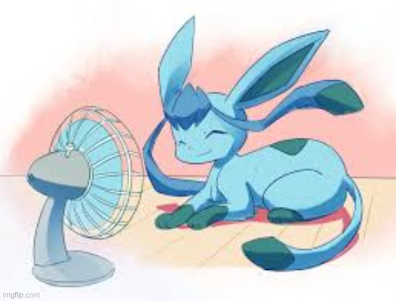 Glaceon chilling Blank Meme Template