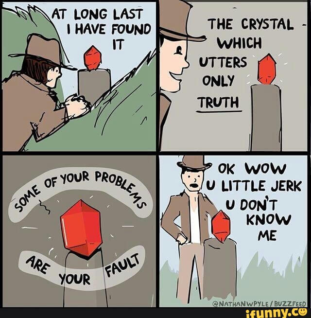 crystal of truth Blank Meme Template