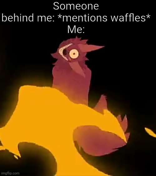 Check out the original video by wingedwolf94 on YouTube | Someone behind me: *mentions waffles*
Me: | image tagged in wingedwolf94,furries,me,waffles | made w/ Imgflip meme maker