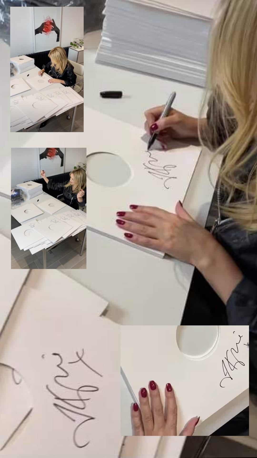 High Quality Kylie Autograph Blank Meme Template