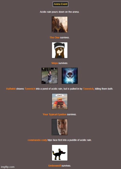 Day 1 AE (1) | image tagged in hunger games | made w/ Imgflip meme maker